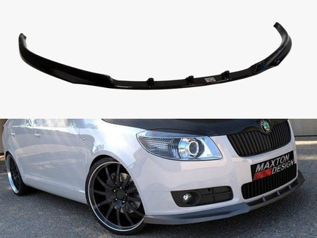 Maxton Design Front Splitter Skoda Fabia II (Preface Model, Standard Bumper) - SK-FA-2-FD1G - Image 1