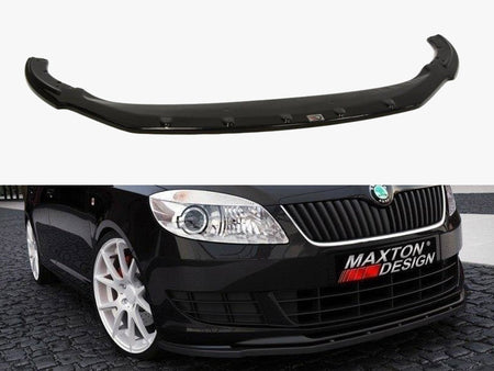 Maxton Design Front Splitter Skoda Fabia II Facelif Model, Standard Bumper - SK-FA-2F-FD1G - Image 1