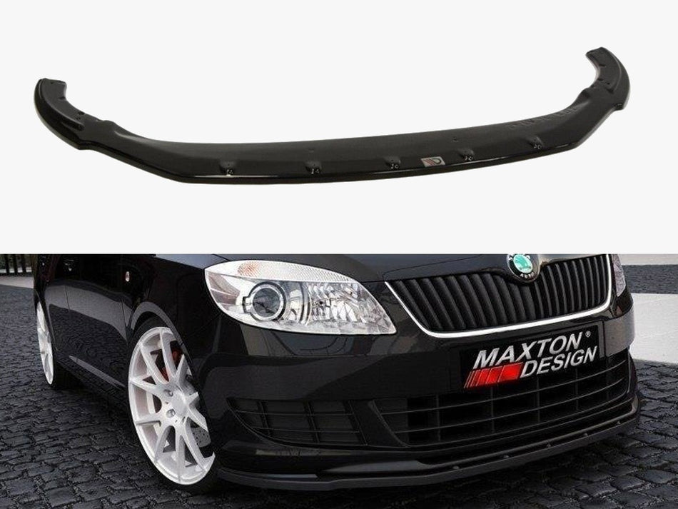 Maxton Design Front Splitter Skoda Fabia II Facelif Model, Standard Bumper - SK-FA-2F-FD1G - Image 1