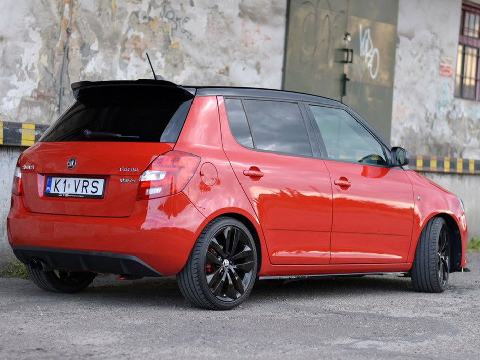 Side Skirts Diffusers Skoda Fabia MK2 RS (2010-2014) - Carbon Look