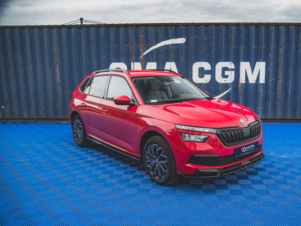Maxton Design Front Splitter V1 Skoda Kamiq (2019-) - Carbon Look - SK-KM-1-FD1C - Image 2