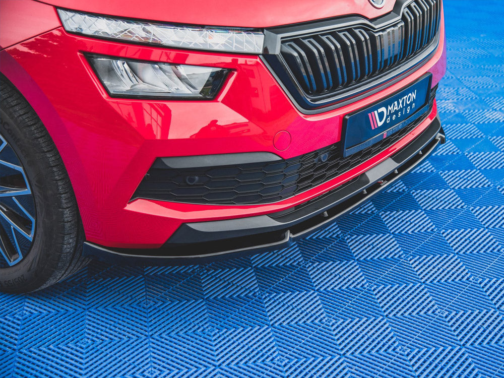 Front Splitter V2 Skoda Kamiq (2019-) - Carbon Look