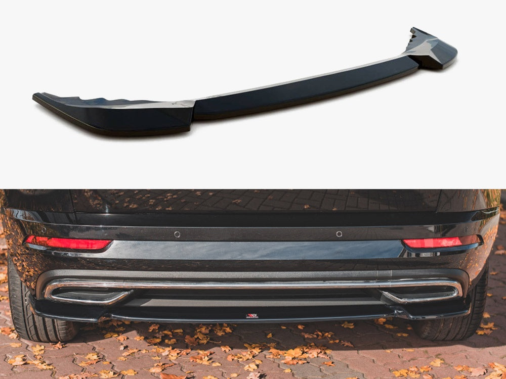 Maxton Design Central Rear Splitter Skoda Karoq Sportline - SK-KA-1-SL-RD1G - Image 1