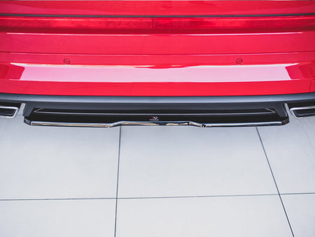 Central Rear Splitter Skoda Kodiaq RS - Carbon Look