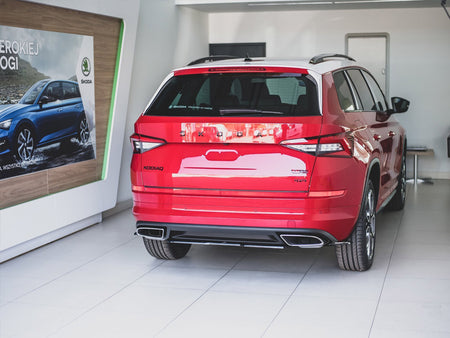 Central Rear Splitter Skoda Kodiaq RS - Textured