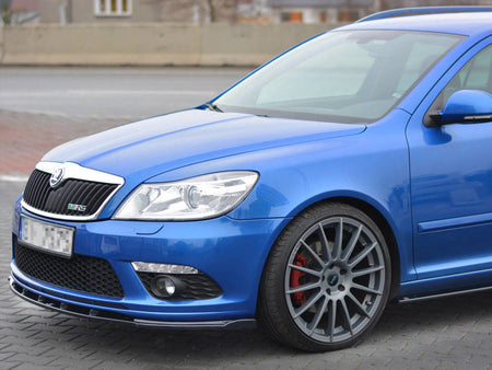 Maxton Design Front Splitter V.1 Skoda Octavia MK2 VRS Facelift (2008-2013) - SK-OC-2F-RS-FD1G - Image 3