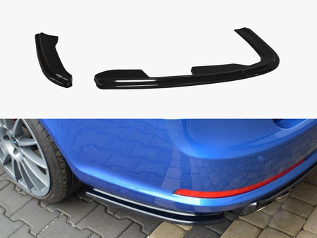 Rear Side Splitters Skoda Octavia Mk2 VRS Estate Facelift - Textured