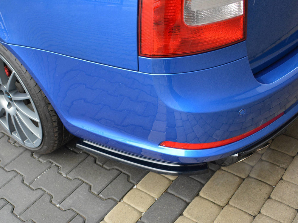 Rear Side Splitters Skoda Octavia Mk2 VRS Estate Facelift