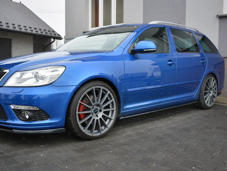 Maxton Design Side Skirts Splitters Skoda Octavia MK2 VRS Facelift  (2008-2013) - SK-OC-2F-RS-SD1G - Image 2