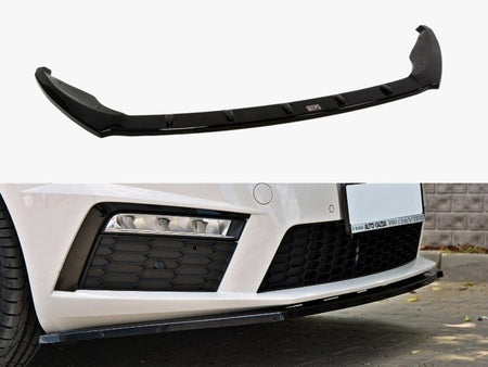 Maxton Design Front Splitter V.1 Skoda Octavia MK3 VRS (2013-2016) - Textured - SK-OC-3-RS-FD1T - Image 1