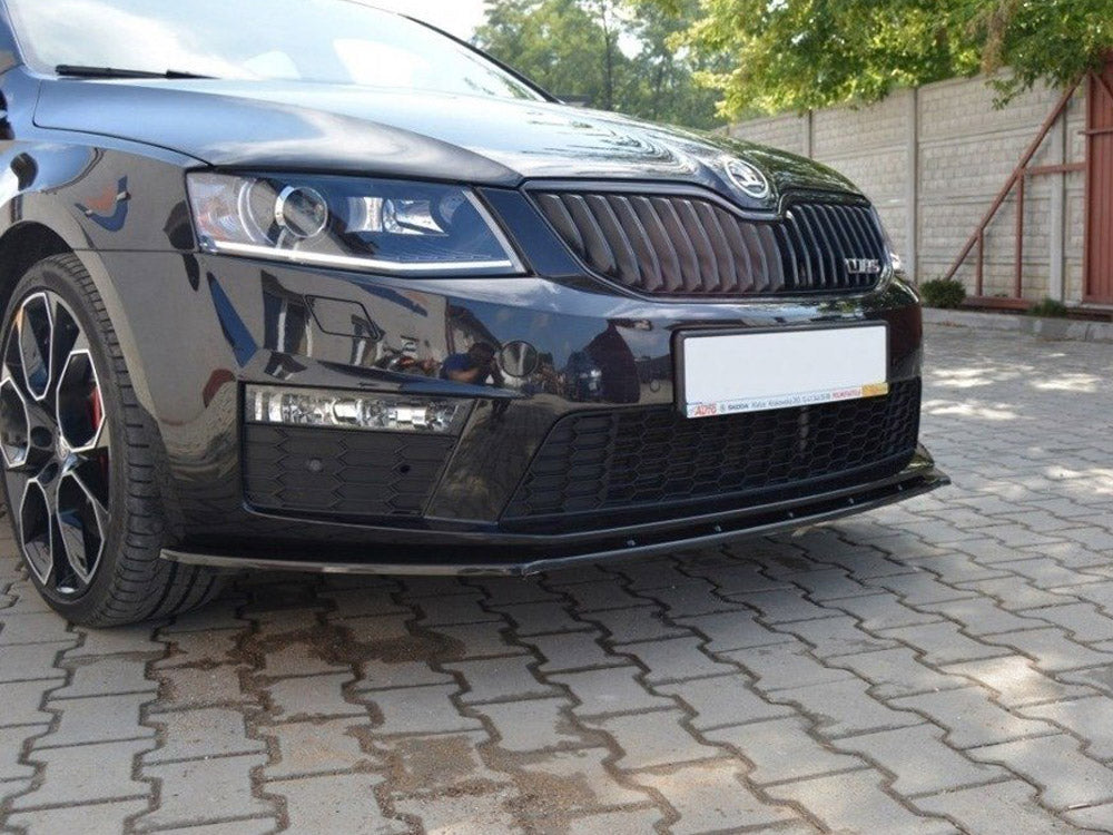 Maxton Design Front Splitter V.1 Skoda Octavia MK3 VRS (2013-2016) - Textured - SK-OC-3-RS-FD1T - Image 4