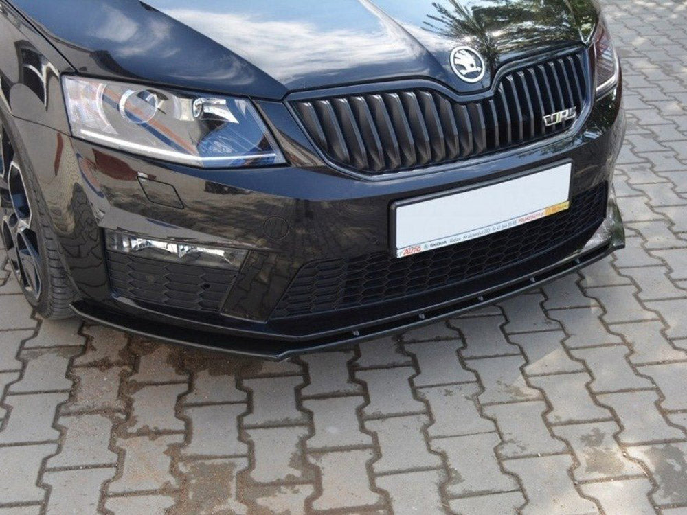 Maxton Design Front Splitter V.1 Skoda Octavia MK3 VRS (2013-2016) - Textured - SK-OC-3-RS-FD1T - Image 5