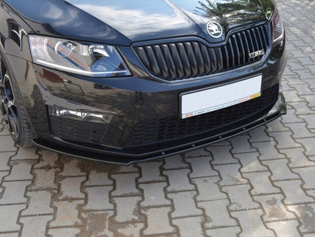 Maxton Design Front Splitter V.1 Skoda Octavia MK3 VRS (2013-2016) - Textured - SK-OC-3-RS-FD1T - Image 5