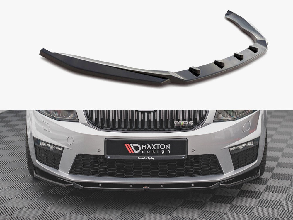 Maxton Design Front Splitter V.4 Skoda Octavia RS Mk3 (2013-2016) - SK-OC-3-RS-FD4G - Image 1
