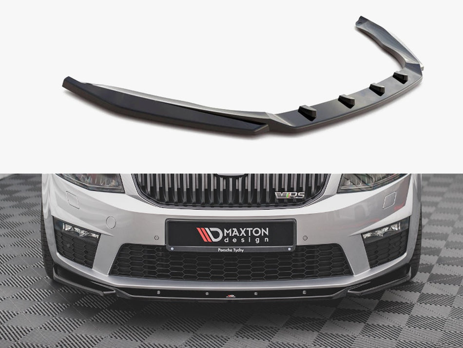 Maxton Design Front Splitter V.4 Skoda Octavia RS Mk3 (2013-2016) - SK-OC-3-RS-FD4G - Image 1