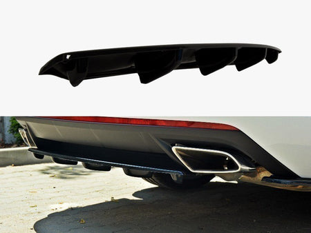Maxton Design Central Rear Splitter Skoda Octavia VRS MK3/ MK3.5 Hatchback/ Estate - SK-OC-3/3F-RS-RD1+RD2G - Image 1