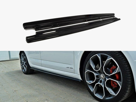 Maxton Design Side Skirts Diffusers Skoda Octavia VRS MK3/ MK3.5 Hatchback/estate - SK-OC-3/3F-RS-SD1G - Image 1