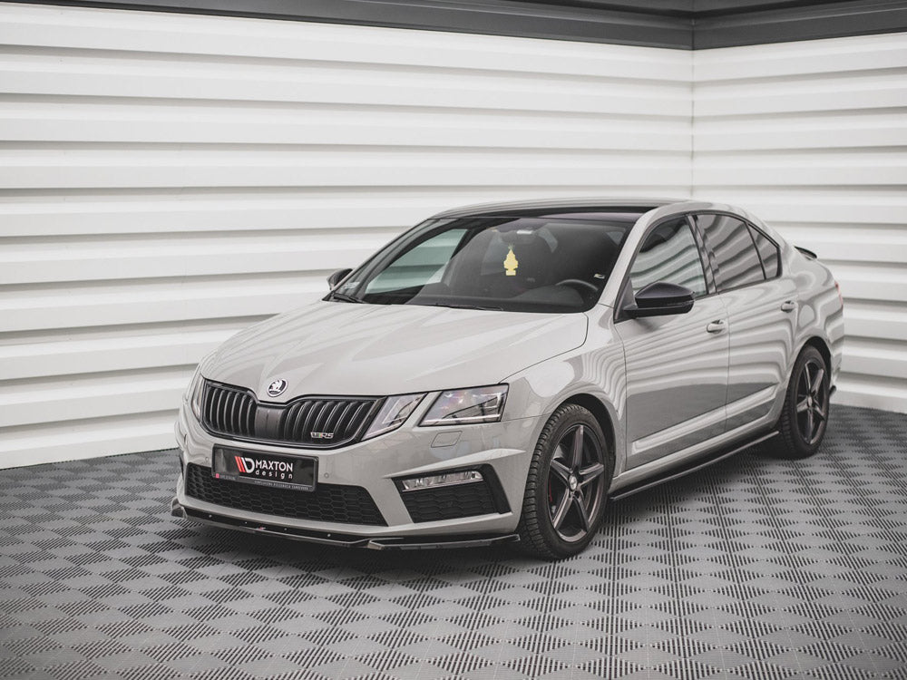 Maxton Design Front Splitter V.3 Skoda Octavia RS Mk3 Facelift (2016-2019) - SK-OC-3F-RS-FD3G - Image 2