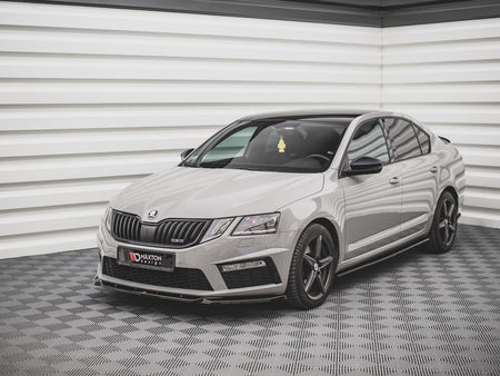 Maxton Design Front Splitter V.3 Skoda Octavia RS Mk3 Facelift (2016-2019) - SK-OC-3F-RS-FD3G - Image 2