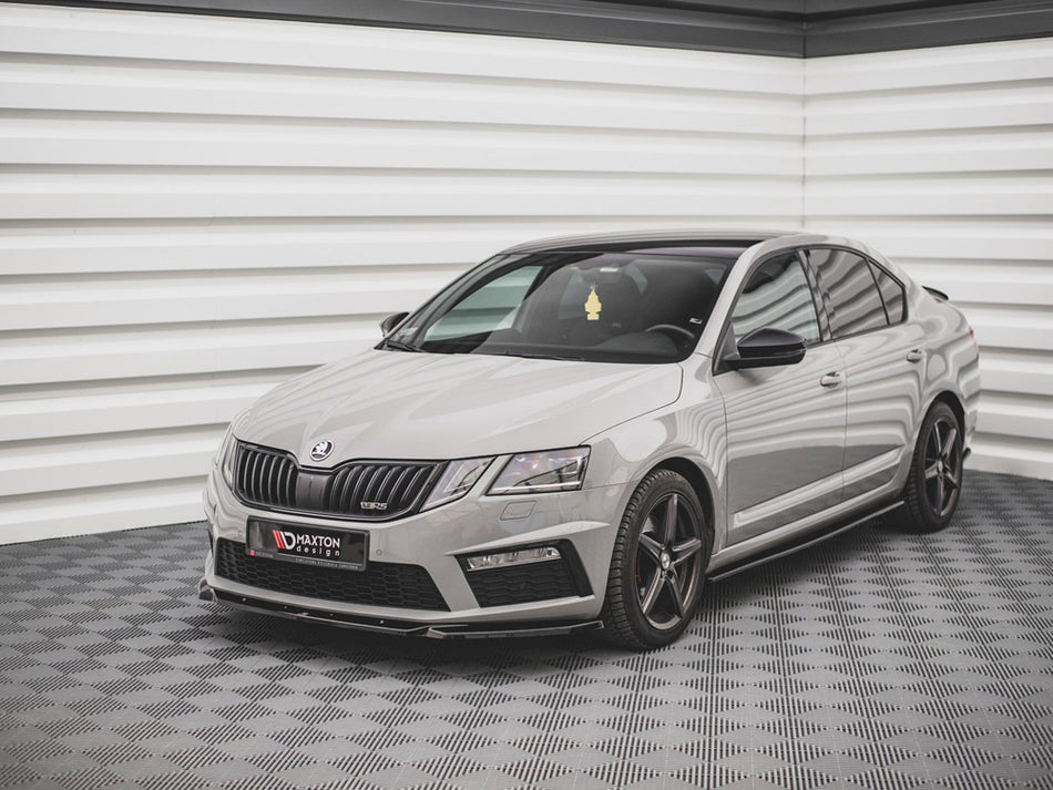 Maxton Design Front Splitter V.3 Skoda Octavia RS Mk3 Facelift (2016-2019) - SK-OC-3F-RS-FD3G - Image 2