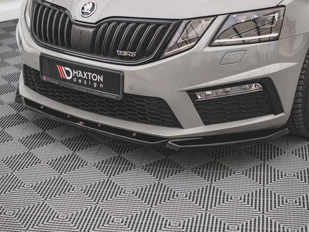 Maxton Design Front Splitter V.3 Skoda Octavia RS Mk3 Facelift (2016-2019) - SK-OC-3F-RS-FD3G - Image 3