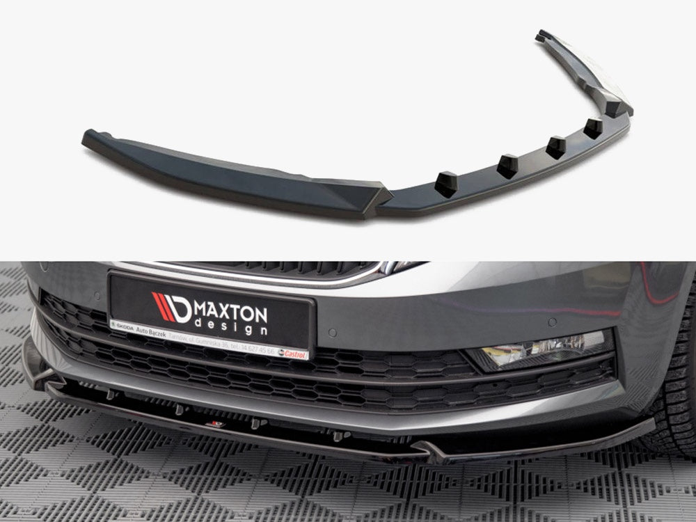 Maxton Design Front Splitter V.1 Skoda Octavia MK3 Facelift (2016-2020) - SK-OC-3F-FD1G - Image 1