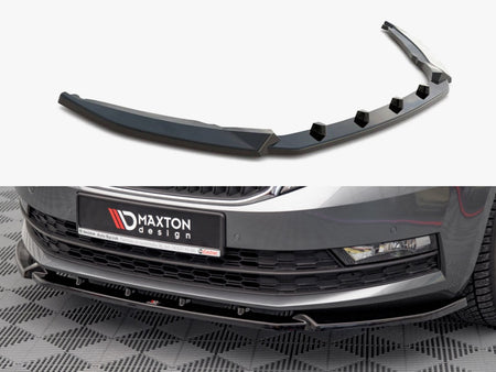 Maxton Design Front Splitter V.1 Skoda Octavia MK3 Facelift (2016-2020) - SK-OC-3F-FD1G - Image 1