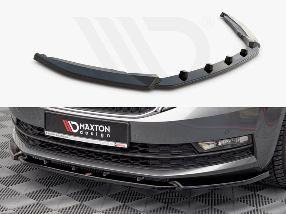 MAXTON DESIGN Front Splitter V.1 Skoda Octavia MK3 Facelift (2016-2020)
