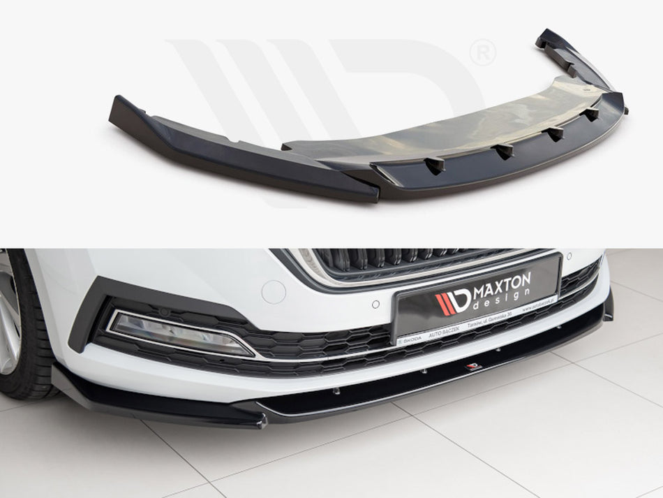 MAXTON DESIGN Front Splitter V1 Skoda Octavia MK4 (2019-)