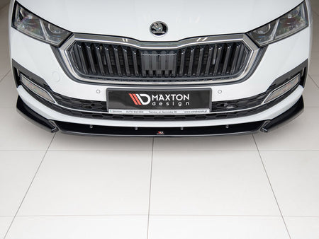 Front Splitter V1 Skoda Octavia MK4 (2019-) - Carbon Look