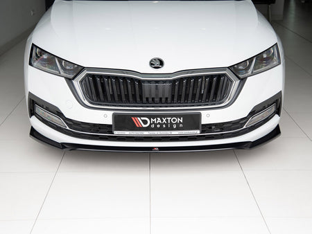 Maxton Design Front Splitter V2 Skoda Octavia MK4 (2019-) - Carbon Look - SK-OC-4-FD2C - Image 3