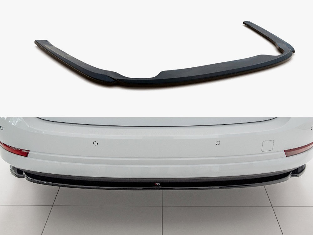Maxton Design Central Rear Splitter Skoda Octavia Mk4 - Textured - SK-OC-4-RD1T - Image 1