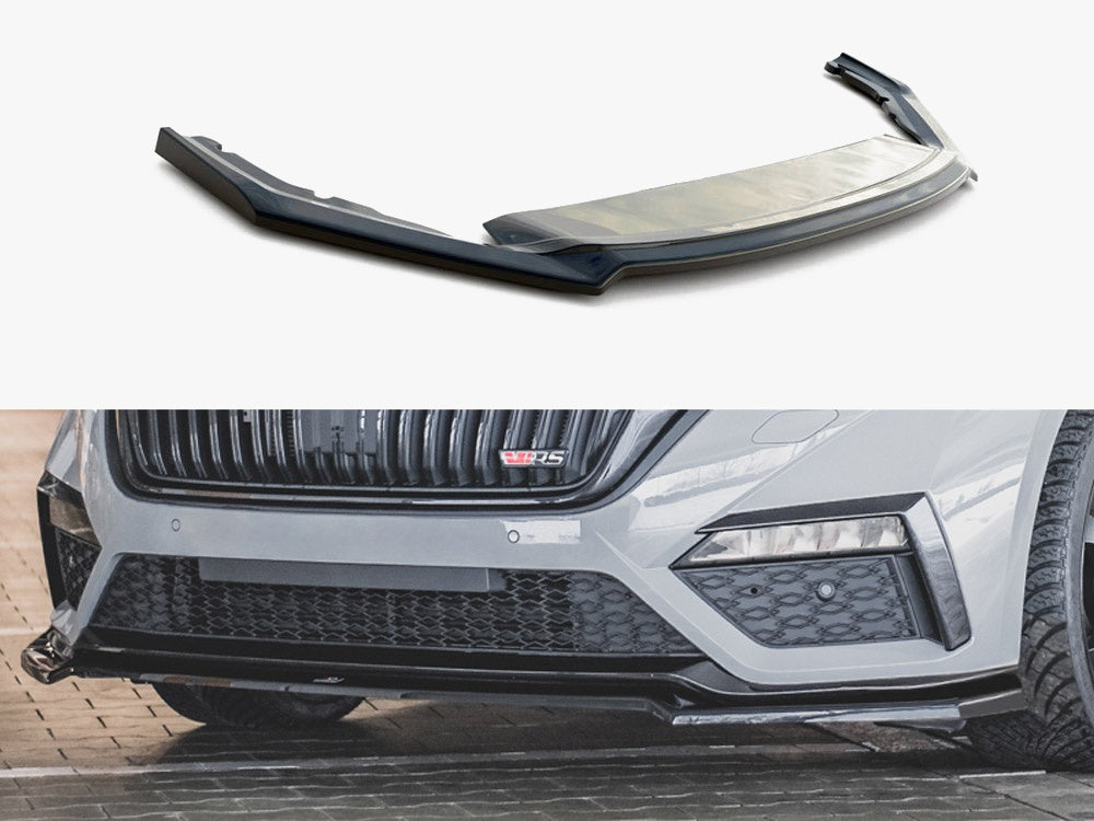 Maxton Design Front Splitter V.4 Skoda Octavia RS Mk4 - SK-OC-4-RS-FD2G - Image 1