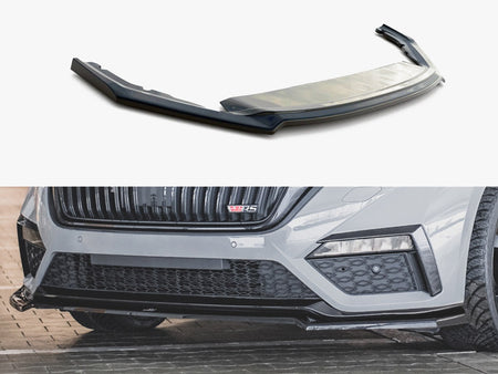 Maxton Design Front Splitter V.4 Skoda Octavia RS Mk4 - SK-OC-4-RS-FD2G - Image 1