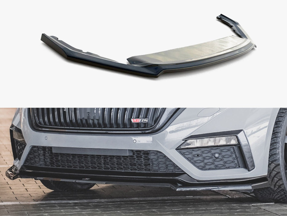 Maxton Design Front Splitter V.4 Skoda Octavia RS Mk4 - SK-OC-4-RS-FD2G - Image 1