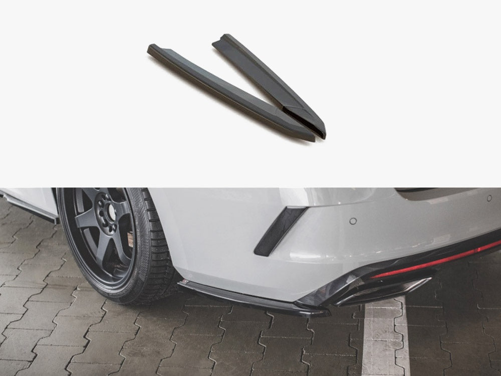 Rear Side Splitters V1 Skoda Octavia RS MK4 (2020-) - Carbon Look
