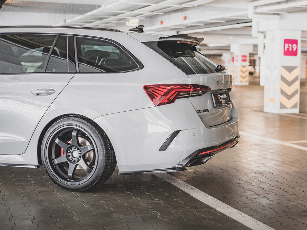Maxton Design Rear Side Splitters V.1 Skoda Octavia RS Mk4 - SK-OC-4-RS-RSD1G - Image 2