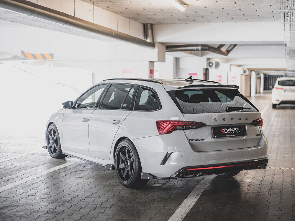 Maxton Design Rear Side Splitters V.2 + Flaps Skoda Octavia RS Mk4 - SK-OC-4-RS-RSD2G+RSF1B - Image 2