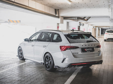 Maxton Design Rear Side Splitters V.2 + Flaps Skoda Octavia RS Mk4 - SK-OC-4-RS-RSD2G+RSF1B - Image 2