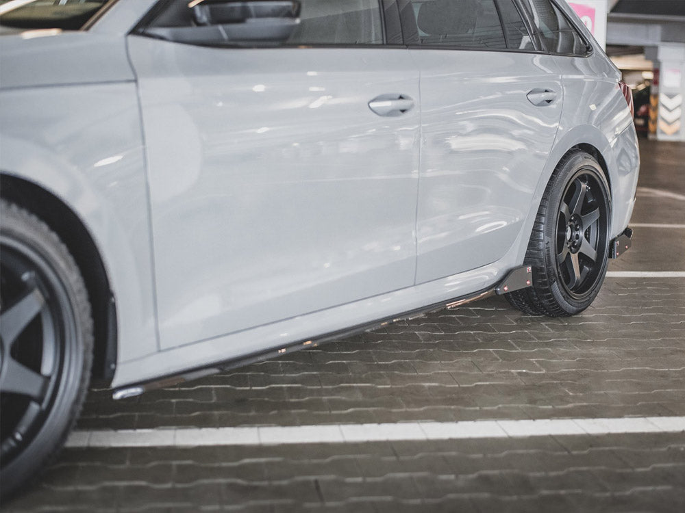 Maxton Design Side Skirts Diffusers V.2 + Flaps Skoda Octavia RS Mk4 - SK-OC-4-RS-SD2G+SF - Image 3