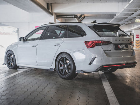 Maxton Design Side Skirts Diffusers V.2 + Flaps Skoda Octavia RS Mk4 - SK-OC-4-RS-SD2G+SF - Image 2
