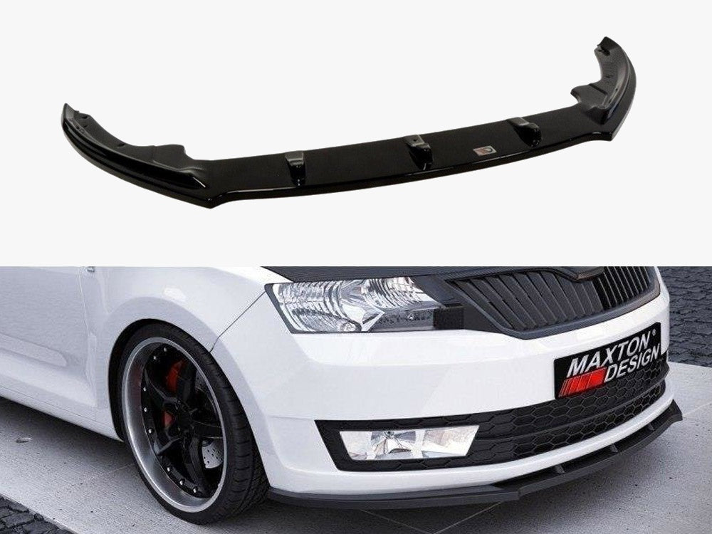 Maxton Design Front Splitter V.1 Skoda Rapid - SK-RA-1-FD1G - Image 1