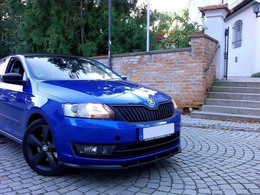 Front Splitter Skoda Rapid - Carbon Look
