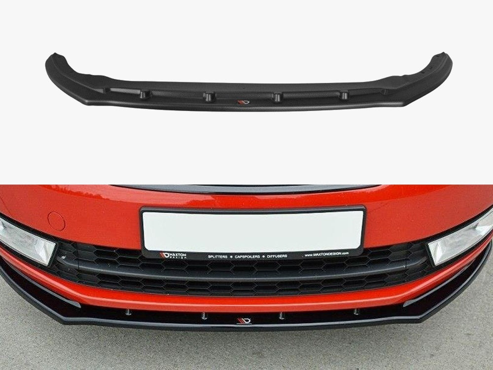 Maxton Design Front Splitter V2 Skoda Rapid - Textured - SK-RA-1-FD2T - Image 1