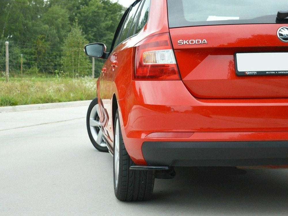 Rear Side Diffusers Skoda Rapid Spaceback - Carbon Look