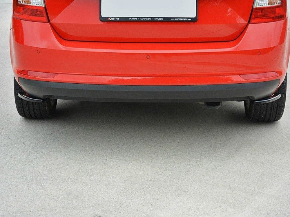 Rear Side Diffusers Skoda Rapid Spaceback - Carbon Look