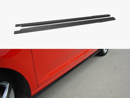 Maxton Design Side Skirts Diffusers Skoda Rapid  - Textured - SK-RA-1-SB-SD1T - Image 1