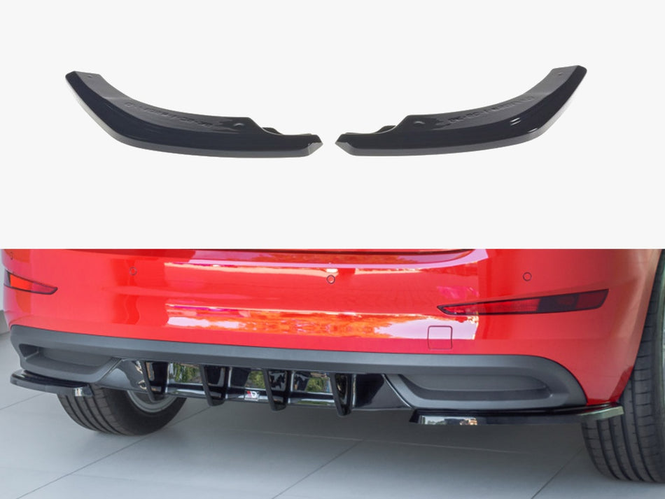 Rear Side Splitters Skoda Scala (2019-UP) - Carbon Look