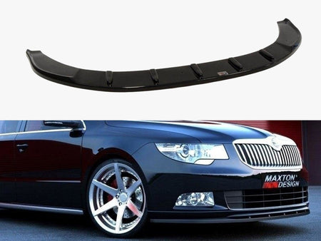 Front Splitter Skoda Superb II (For Sport Front Bumper Spoiler) - Textured
