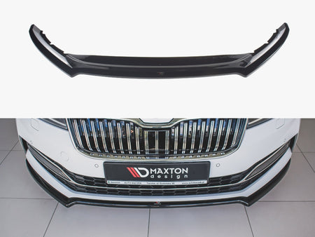 Maxton Design Front Splitter V.1 Skoda Superb MK3 FL (2019-) - SK-SU-3F-FD1G - Image 1
